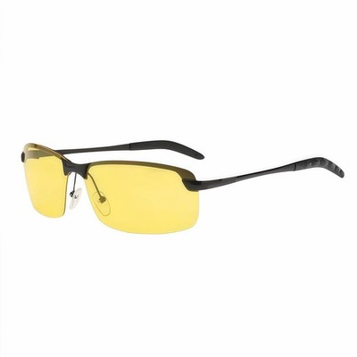 HD Night Driving Glasses Anti Glare Polarized With Stylish Case - Night Visio...