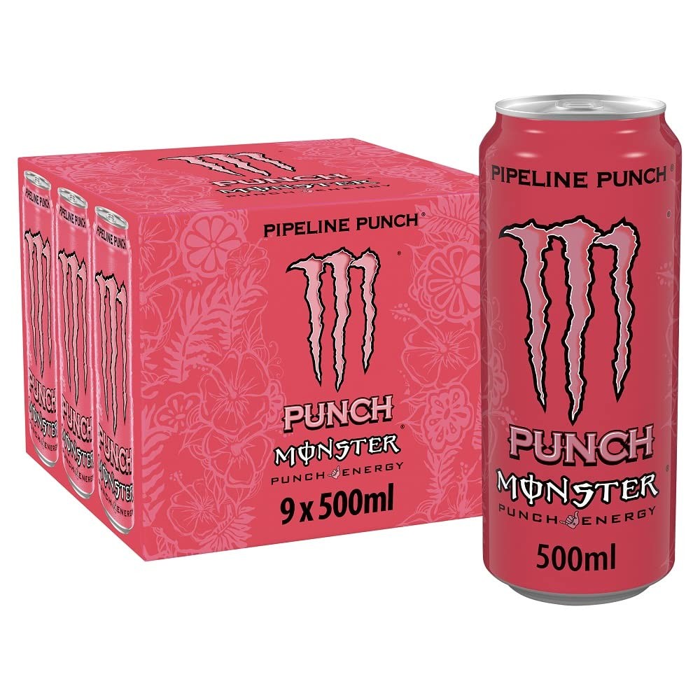 Monster Energy Drink Pipeline Punch 9 X 500Ml Cans - Image 2