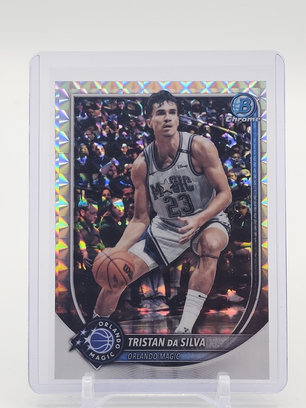 TRISTAN DA SILVA 2025-26 BOWMAN CHROME GEOMETRIC REFRACTOR #BCV-175 MAGIC Q5759