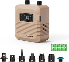 Electric Paddle Board Pump, 20 PSI High Pressure SUP Pump, Intelligent Dual Stag