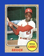 1968 Topps Set-Break #520 Lou Brock EX-EXMINT *GMCARDS*