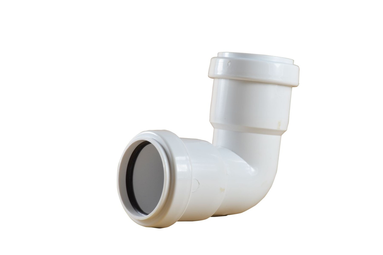 Pushfit 40mm Waste Pipe 90 Degree Bend - White - PACK OF 2 - FREE 1 Day Delivery