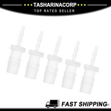 Plastic Hose Barb Fitting 1/16" to 1/4" Hose ID Connectors Clear 5 Pcs