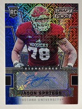 Jason Spriggs 2016 Panini Prizm Draft Picks Auto Red White & Blue Mojo 11/25