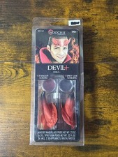 Woochie Devil Horns Latex Appliance With 2 Makeup for Special FX Halloween