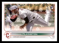Konnor Pilkington 2022 Topps Holiday #HW124 RC Cleveland Guardians