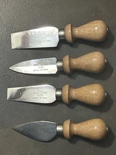 4 VTG Unox Fama Maniago Parmiagano Charcuterie Hard Cheese Knives Beechwood