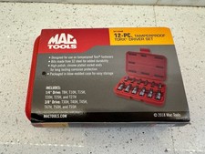 Mac Tools 12-pc. 14 And 38 Drive Tamper-resistant Star Driver Set St12hb New