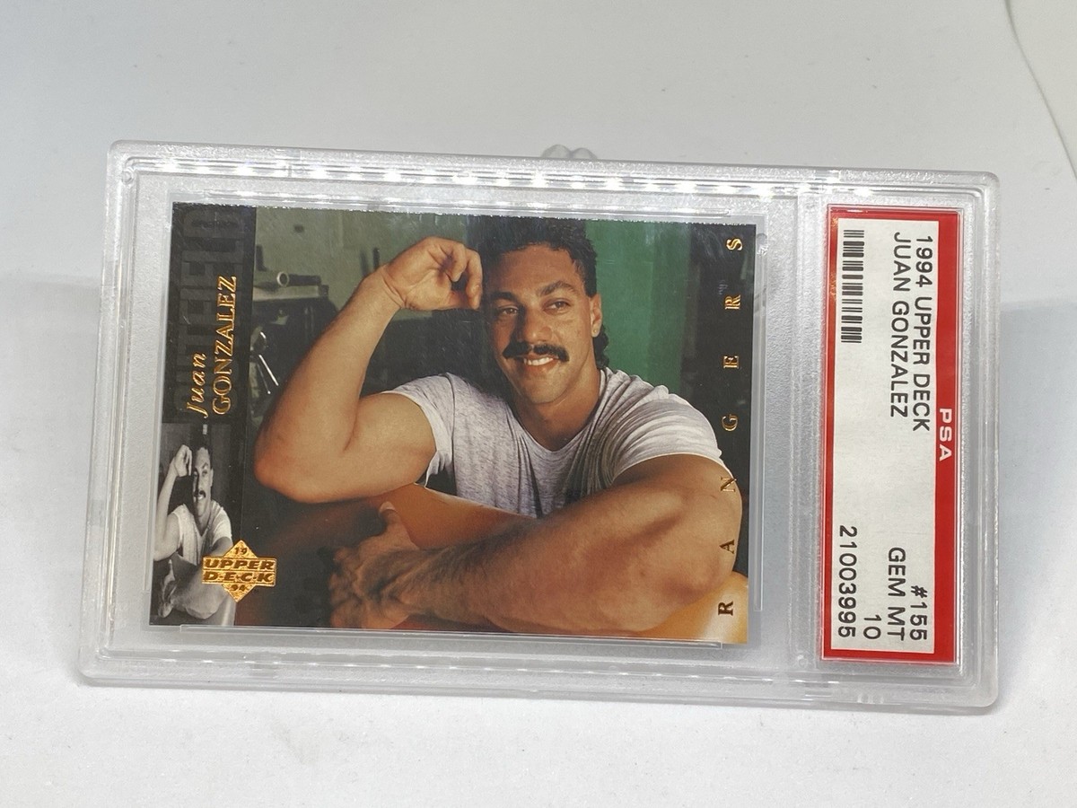 1994 Upper Deck Juan Gonzalez #155 Texas Rangers PSA 10 GEM MT POP