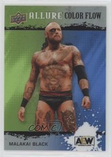 2022 Upper Deck Allure AEW Color Flow Green Blue 150/299 Malakai Black #R-7 7xy