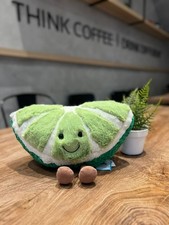 AUTHENTIC Jellycat Amuseable Slice of Lime Plush Green Fruit