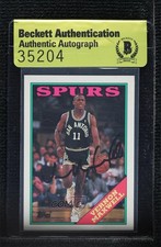 BAS 1992-93 Topps Archives Vernon Maxwell #107 Authentic Auto 3c7