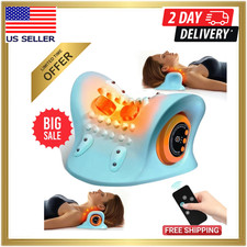 Hugterra Neck Massager 2025, Neck and Shoulder Relaxer with Heat, 3 Modes, Porta