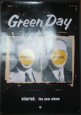 Green Day Nimrod - Original Reprise Promo Poster 1997 ca. 59x84cm