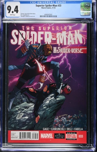 Marvel Comics, "Superior Spider-Man #33" CGC Graded 9.4 Pristine condition