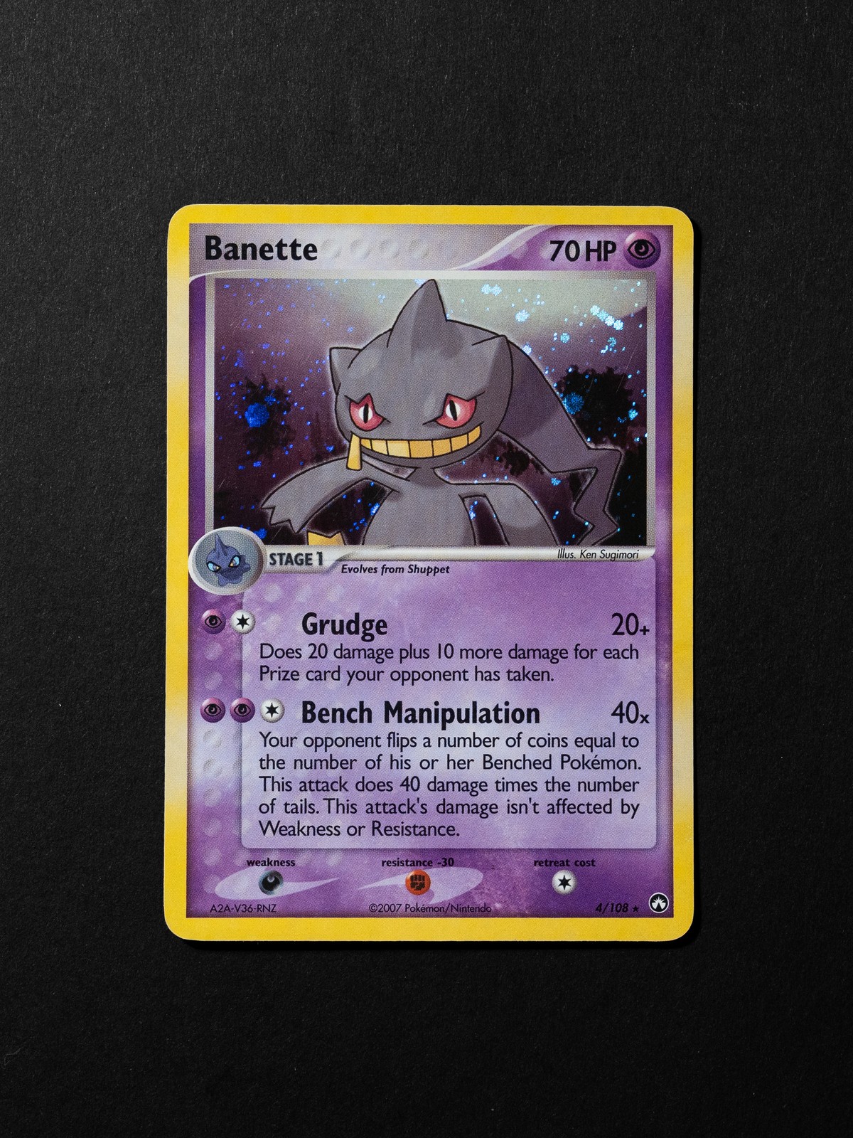 Pokemon Banette 4/108 Power Keepers Holo Rare 2007 Heavily Played