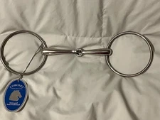 Intrepid International Coronet Stainless Steel Bit Bradoon Race Loose Ring 5.5"