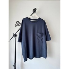Lemaire Navy Cotton Pocket T-Shirt XL