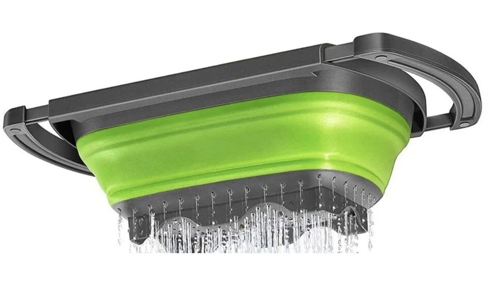 Collapsible Colander Over the Sink Extendable Handles Fruit Veggies Pasta - Image 4 of 4
