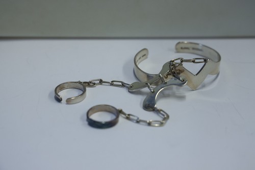 Bracelet argent Sterlng 925 chaîne et cadenas bracelet - Etsy France