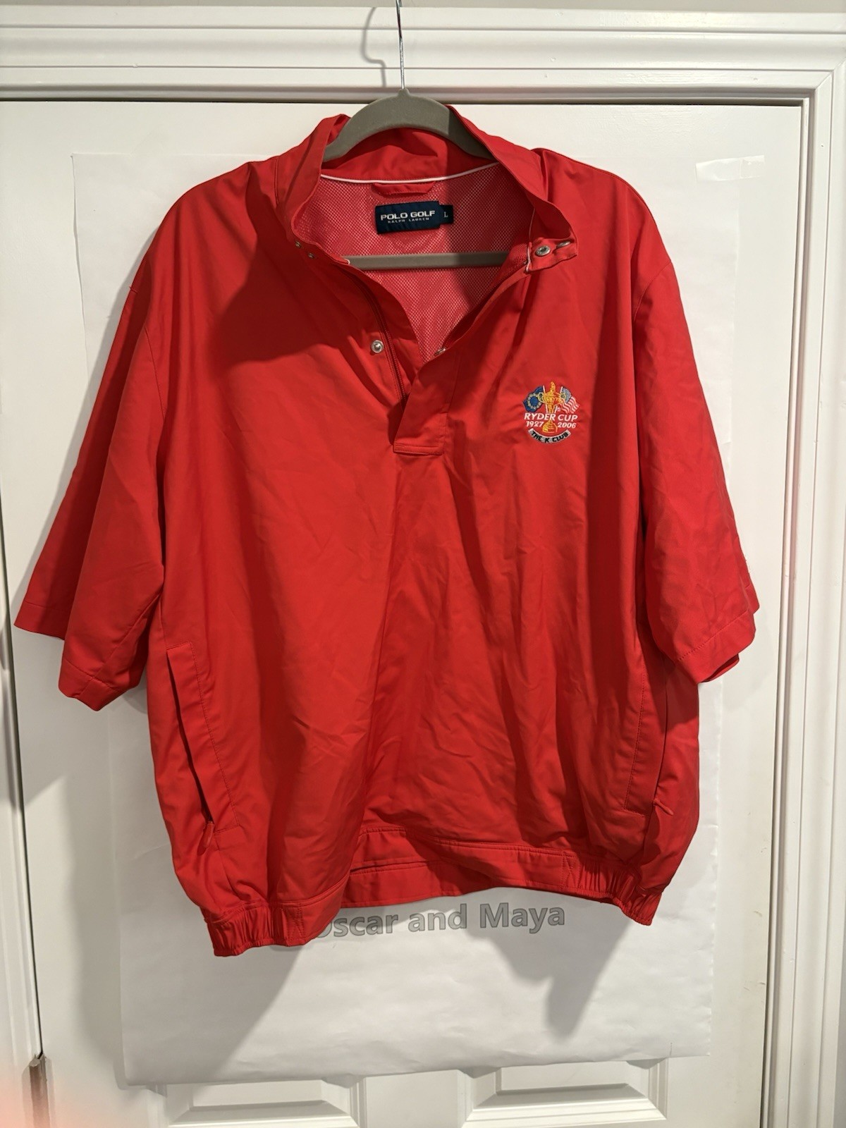 Polo Pull Over  Jacket Ryder Cup 1937/2006 The K Club Adult Large