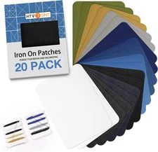 HTVRONT Iron on Patches for Clothing Repair, Fabric Patches Iron on for Denim Je