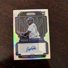 Yonny Hernandez 2022 Panini Prizm Rookie Auto RC RA-YH