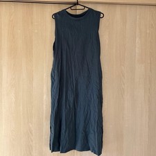Dark Green Sleeveless Knit Dress Women's Casual Casual Top Unique Used