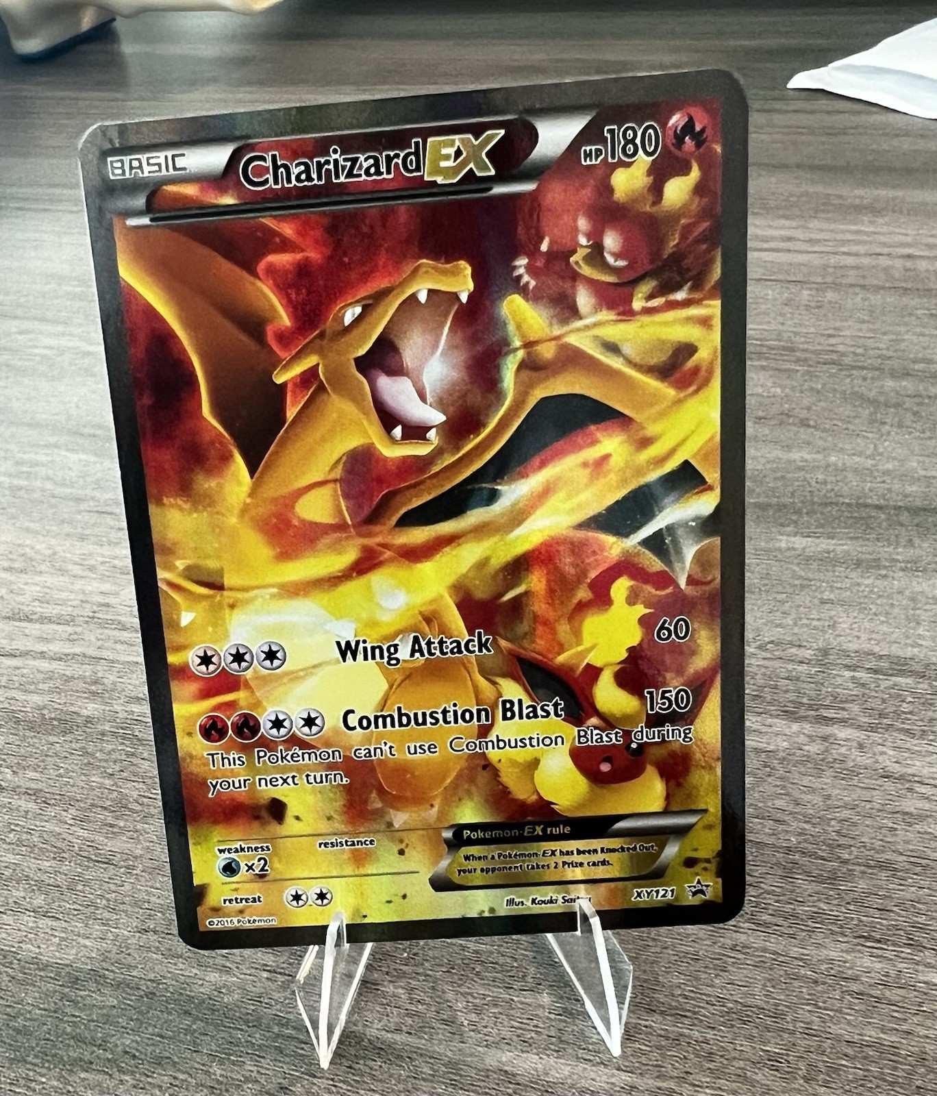 Pokemon Charizard EX Promo Card Holo Foil XY121