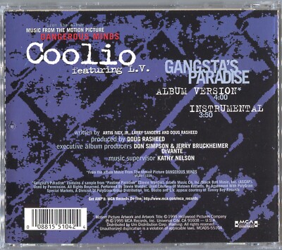 COOLIO Gangsta's Paradise (feat. L.V.) CD SINGLE Album
