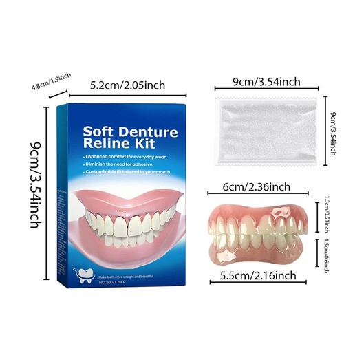 Perfect Fit Kit Reline Silicone Protesi Morbida Reline per Uomo e Donna2025 - Foto 17 di 22