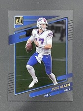 JOSH ALLEN🔥🏈MINT GOLD FOIL PARALLEL📈🌟2021 CLEARLY DONRUSS #5 BUFFALO BILLS🦬