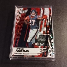 #2/5 D'onta Foreman Rookie Patch Card Laundry Tag Mem 2017 Panini Day
