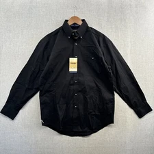 NEW Wrangler George Strait Shirt Small Relaxed Black Rodeo Long Sleeve Button Up