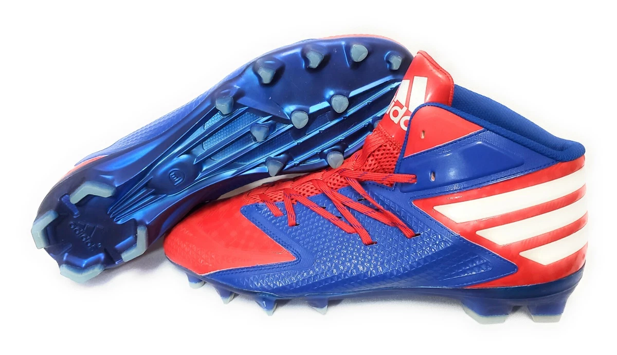 adidas three stripe life football high top cleats size 15 new Freak 23 Blue adidas Medium Width (D, M) 15 US Football Shoes & Cleats for  main image 2