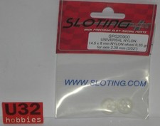 Slotting Plus SP020900 Universal Tire 14.5x8mm x2 Nylon 0.33g Axle 2.38