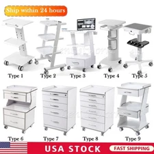 Dental Mobile Medical Cart /Cabinet with Drawers Wheels /Endo Implant Trolley