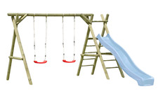 Schaukelgerüst Classic 4.2 aus Holz KDI mit Podest für Rutsche