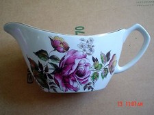 Alfred Meakin Glo White Ironstone Gravy Jug Rose Design