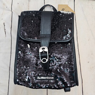 Dr Martens★ROUND BACKPACK★2WAY★BLACK Leather Mini Backpack in Black | Dr. Martens