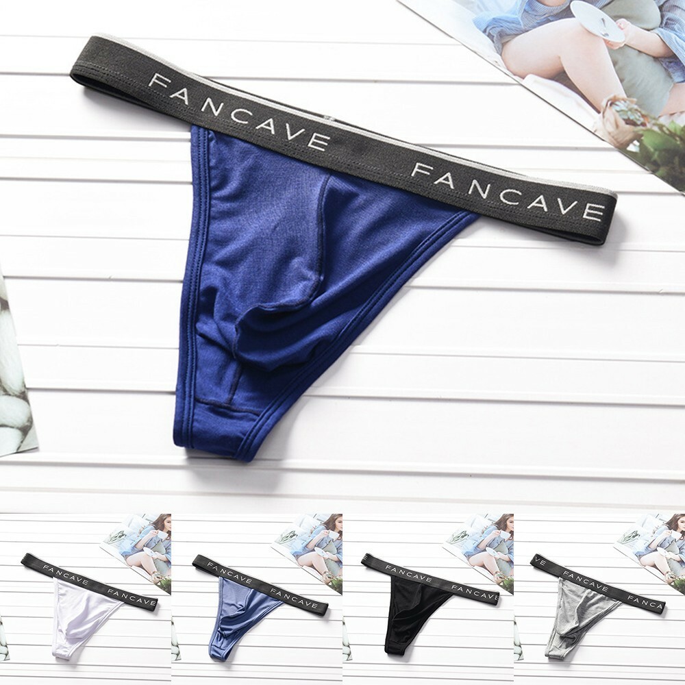 Sexy Mens Modal G-String Briefs U-Convex Panty Breathable Underwear Thong