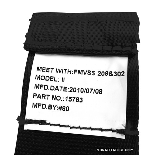 Chevy Truck 1967 - 1972 Standard 2pt BK Retractable Bench Seat Belt Kit - 3 Belt - Picture 8 of 8