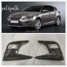 2x Front Fog Light Lamp Cover Trim Frame Black For Lexus CT200h 2018-2019 Sport