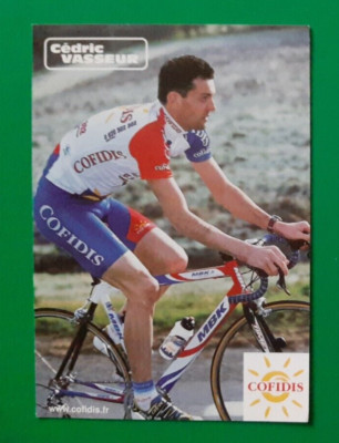 CYCLING cycling card CEDRIC VASSEUR team COFIDIS 2002