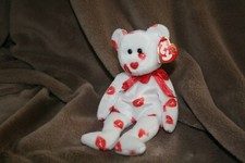Smooch Ty Beanie Babies Kisses Bear 4335 Retired Preowned with Tags