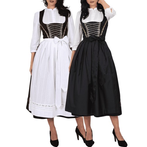 „Traditionelles deutsches Oktoberfest-Dirndl-Kleid und Schürzen-Set für - Bild 5 von 25