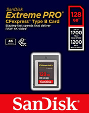 Neuf - SanDisk Extreme Pro CFexpress Type-B 128Go | Capturez Des Vidéos 4K RAW