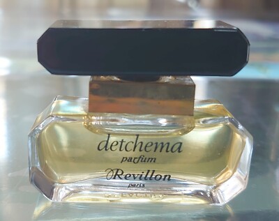 Flacon De Parfum Vintage Revillon « Detchema » - Verre Torsadé En Forme De Sac - 40 Ml - Parfum Floral - Rare