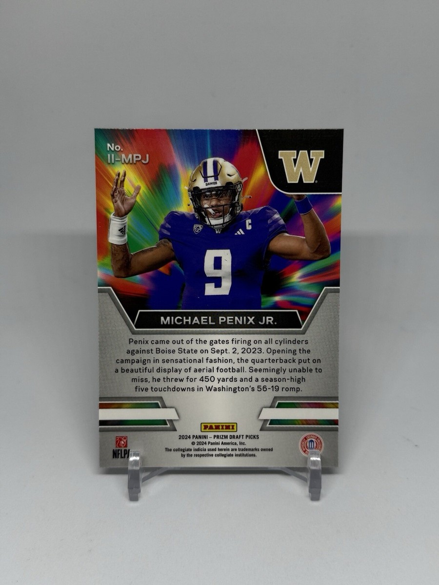 2024 Michael Penix Jr Instant Impact Prizm Draft Picks II-MPJ