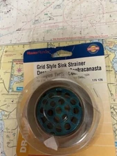 Master Plumber #176126 Chrome Plated Brass Grid Style Basket Sink Strainer.